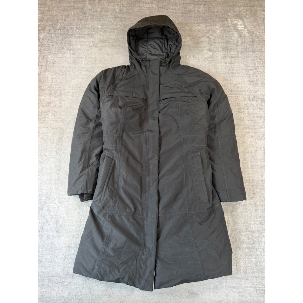 The North Face Jacket Women Medium Black Arctic Down 550 Fill Hooded Puffer Coat